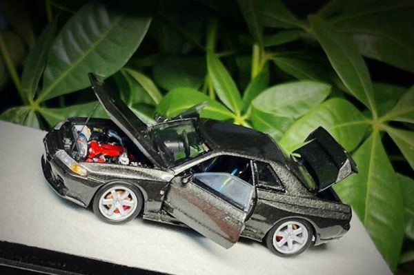 PGM 1/64 日產 Nissan GT-R R32 Metallic Grey 全合金可開 PGM-641101 標準版 PGM 1/64 日產 Nissan GT-R R32 Metallic Grey 全合金可開 PGM-641101 標準版