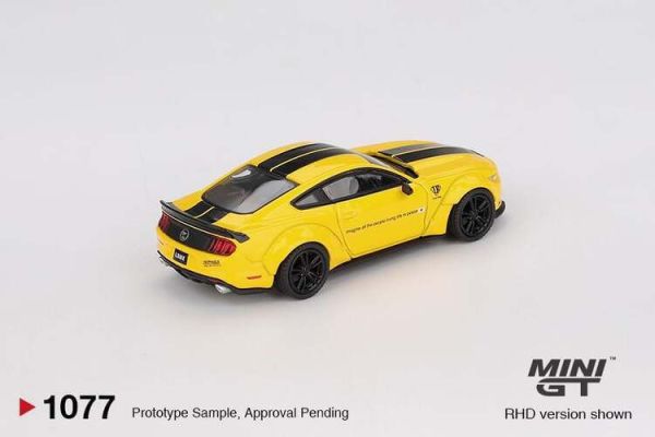 (預購) MINIGT 1/64 福特 LB-WORKS FORD MUSTANG Triple Yellow MGT01077-L (預購) MINIGT 1/64 福特 LB-WORKS FORD MUSTANG Triple Yellow MGT01077-L