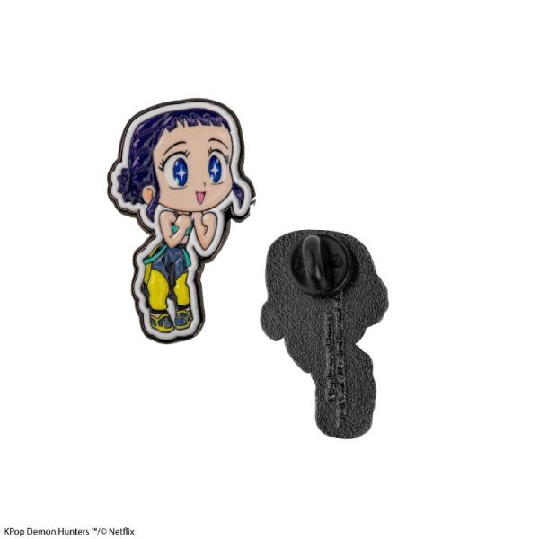 KPOP 獵魔女團 Demon Hunters 金屬徽章 HUNTR/X 女團 可愛Q版 Zoey KPOP 獵魔女團 Demon Hunters 金屬徽章 HUNTR/X 女團 可愛Q版 Zoey