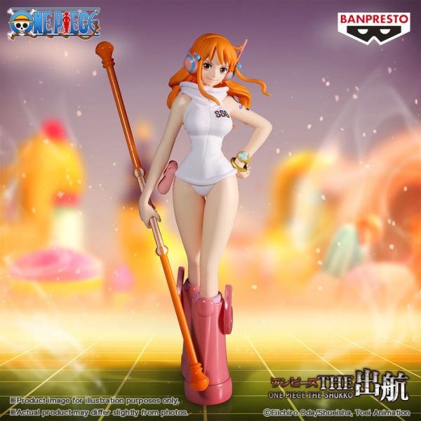 BANPRESTO 景品 航海王 THE出航 娜美 蛋頭島ver. 2507 BANPRESTO 景品 航海王 THE出航 娜美 蛋頭島ver.