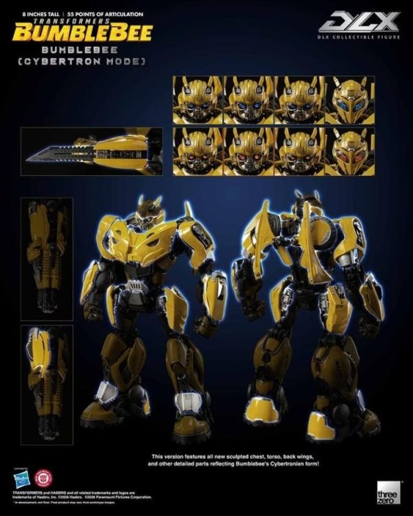 (預購) threezero DLX 變形金剛:大黃蜂 大黃蜂 賽博坦模式 約8吋 3Z10496W0 可動完成品 20260629 threezero DLX 變形金剛:大黃蜂 大黃蜂 賽博坦模式 約8吋 3Z10496W0 可動完成品