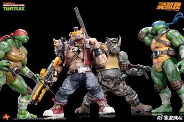 (預購) 靈機魂 忍者龜 牛頭 羅斯泰迪 可動完成品 20260507 靈機魂 忍者龜 牛頭 羅斯泰迪 /豬麵 比博 可動完成品