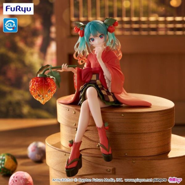 Furyu 景品 初音未來 泡麵蓋公仔 花精靈冬季櫻桃ver. 2509 Furyu 景品 初音未來 泡麵蓋公仔 花精靈冬季櫻桃ver.