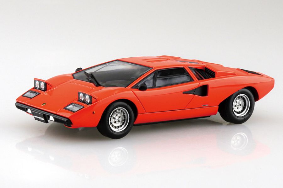 AOSHIMA 青島 1/32 Snap Kit 20-C Lamborghini 藍寶堅尼 Countach LP400 橘色 組裝模型 AOSHIMA 青島 1/32 Snap Kit 20-C Lamborghini 藍寶堅尼 Countach LP400 橘色 組裝模型