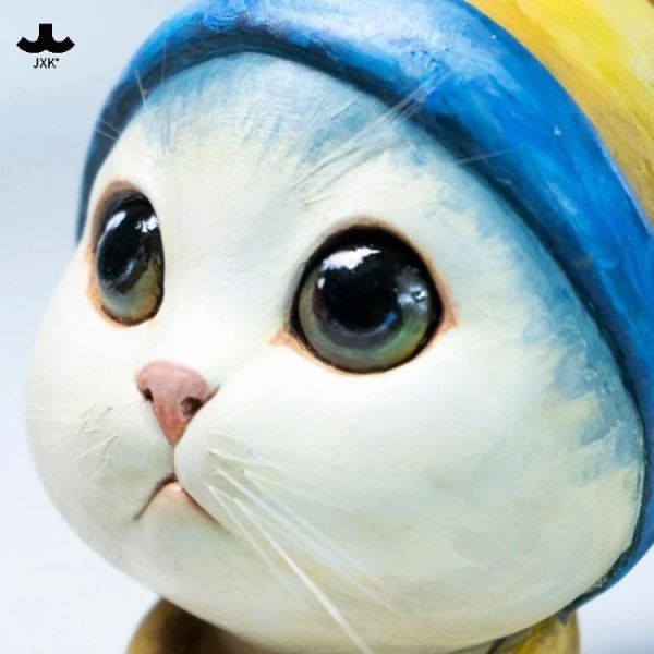 (預購) JXK 動物 戴珍珠耳環的貓 JXK330 20260319 JXK 動物 戴珍珠耳環的貓 JXK330