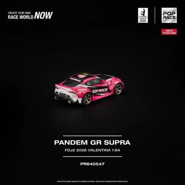 (預購) POP RACE 1/64 PANDEM GR SUPRA FDJ2 VALENTINA PIAZ PR640547 20260923 POP RACE 1/64 PANDEM GR SUPRA FDJ2 VALENTINA PIAZ PR640547