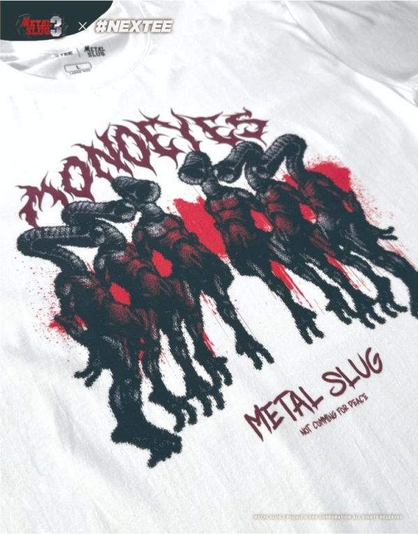 NEXTee 合金彈頭MetalSlug Monoeyes 寬版短袖T恤 黑&白 NEXTee 合金彈頭MetalSlug Monoeyes 寬版短袖T恤 黑&白