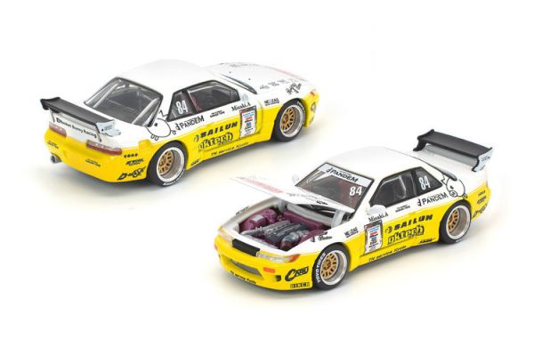 (預購) POP RACE 1/64 日產 Nissan PANDEM SILVIA S13 2020 D1 LIGHTS YELLOW/WHITE (預購) POP RACE 1/64 日產 Nissan PANDEM SILVIA S13 2020 D1 LIGHTS YELLOW/WHITE