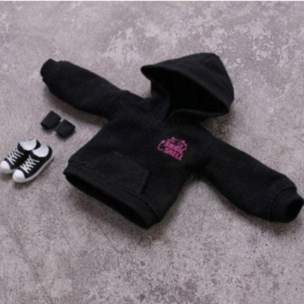 (預購) 蝸之殼 人偶服裝配件 惡魔低語系列 印花連帽衛衣套裝 黑色 20261006 蝸之殼 人偶服裝配件 惡魔低語系列 印花連帽衛衣套裝 黑色