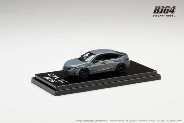 Hobby JAPAN 1/64 本田 Honda CIVIC RS Sonic Gray Pearl 珍珠灰 HJ642046AGY Hobby JAPAN 1/64 本田 Honda CIVIC RS Sonic Gray Pearl 珍珠灰 HJ642046AGY