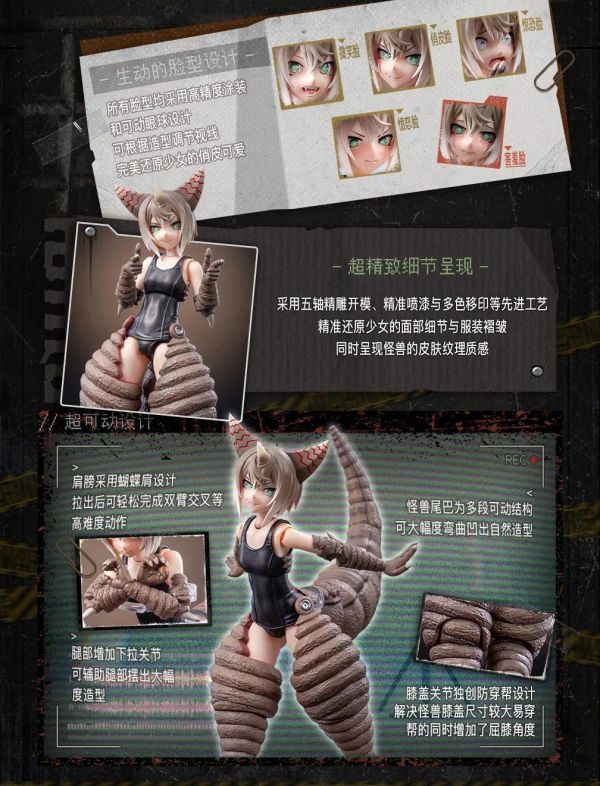 (預購) Ladotoys 1/12 奧特怪獸擬人計畫 古代怪獸 哥莫拉娘 普通版 可動完成品 20261022 Ladotoys 1/12 奧特怪獸擬人計畫 古代怪獸 哥莫拉娘 普通版 可動完成品