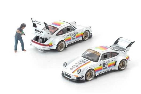 (預購) POP RACE 1/64 保時捷 RWB 930 APPLE WITH FIGURE PR640474 20260319 POP RACE 1/64 保時捷 RWB 930 APPLE WITH FIGURE PR640474