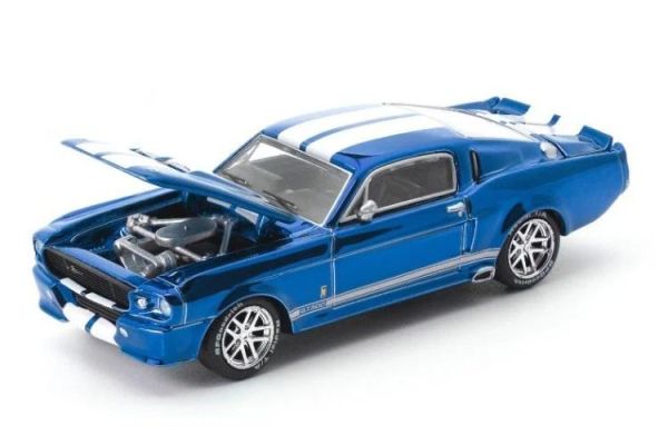 (預購) POP RACE × TOKYO STATION 1/64 福特 SHELBY MUSTANG GT500 – Blue with White Stripes PRT002 20260511 POP RACE × TOKYO STATION 1/64 福特 SHELBY MUSTANG GT500 – Blue with White Stripes PRT002