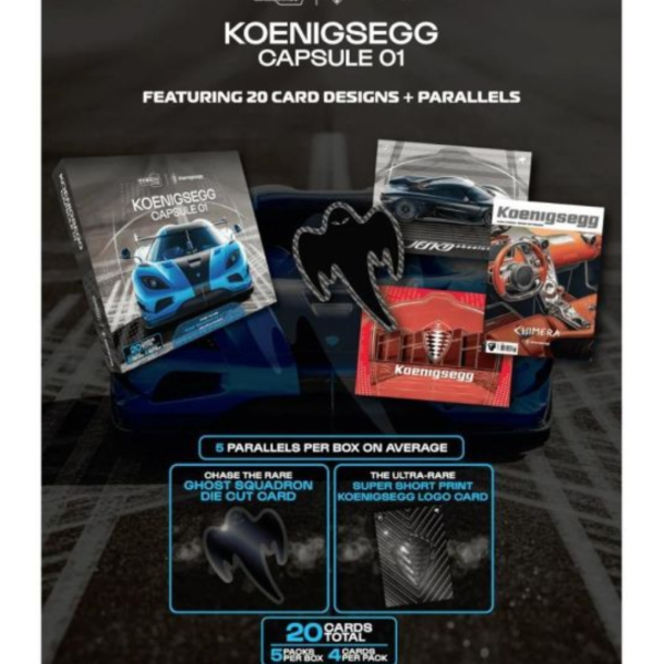 (預購) TARMAC CARDS 科尼賽克 Koenigsegg Capsule 01 一中盒5包入販售 TCP-KOE-01 20261004 TARMAC CARDS 科尼賽克 Koenigsegg Capsule 01 一中盒5包入販售 TCP-KOE-01