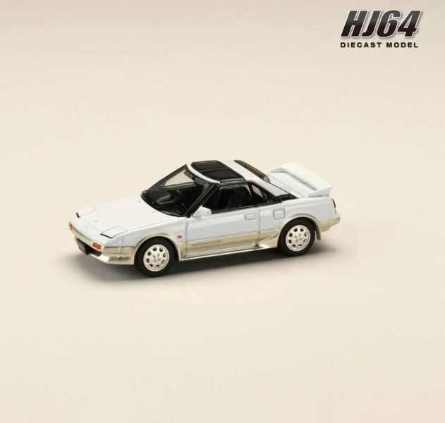 Hobby JAPAN 1/64 豐田 Toyota MR2 1600G-LIMITED SUPER CHARGER 1988 T型天窗 超級版 金屬米白(雙色) Hobby JAPAN 1/64 豐田 Toyota MR2 1600G-LIMITED SUPER CHARGER 1988 T型天窗 超級版 金屬米白(雙色)