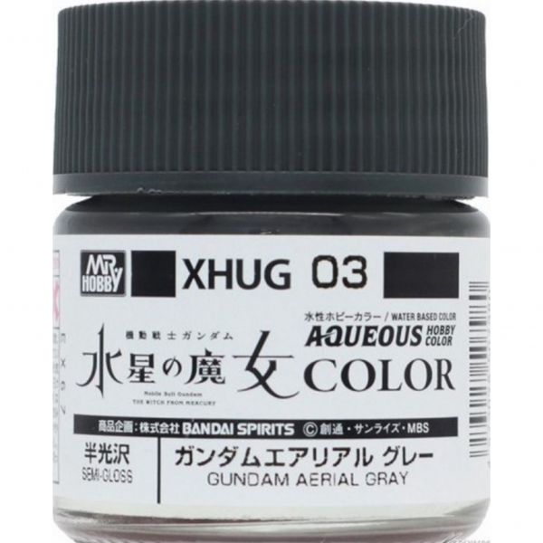GSI 郡氏 水性漆 XHUG-003 水星的魔女鋼彈專用漆03 風靈灰 半光澤 GSI,郡氏,水性漆,XHUG-003,水星的魔女,鋼彈,專用漆,03,風靈灰,半光澤,