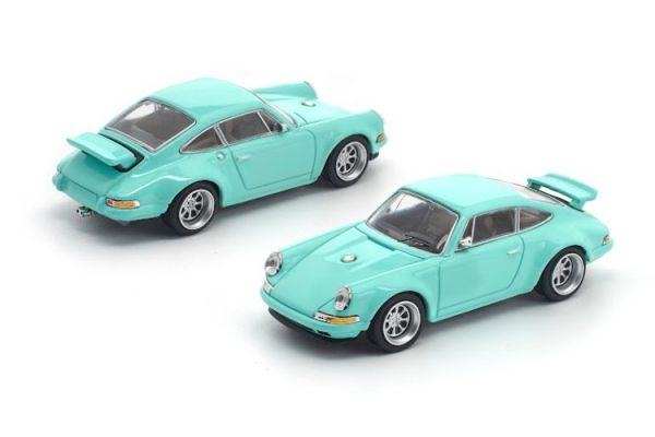 (預購) POP RACE 1/64 保時捷 SINGER 964 TIFFANY BLUE POP RACE 1/64 保時捷 SINGER 964 TIFFANY BLUE
