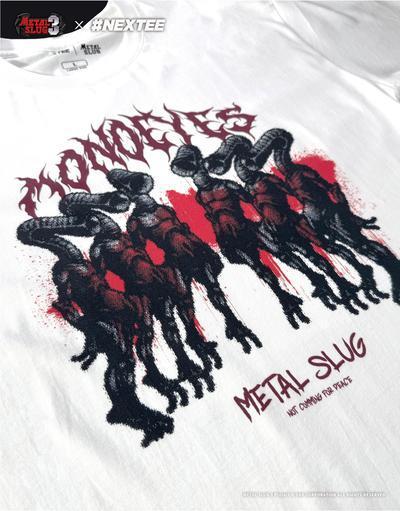 NEXTee 合金彈頭MetalSlug Monoeyes 寬版短袖T恤 黑&白 NEXTee 合金彈頭MetalSlug Monoeyes 寬版短袖T恤 黑&白