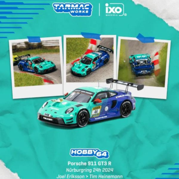 (預購) TARMAC WORKS 1/64 保時捷 HOBBY64 Porsche 911 GT3 R Nürburgring 24h 2024 T64-084-24NUR44 20260607 TARMAC WORKS 1/64 保時捷 HOBBY64 Porsche 911 GT3 R Nürburgring 24h 2024 T64-084-24NUR44