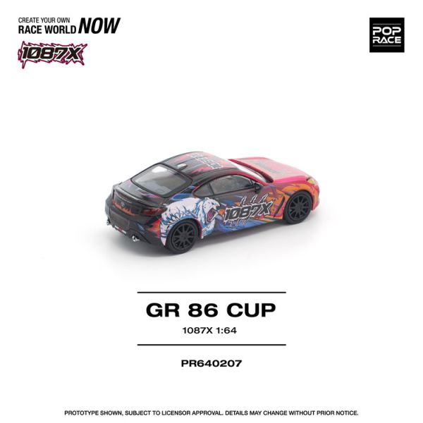 (預購) POP RACE 1/64 豐田 1087X GR86 CUP POP RACE 1/64 豐田 1087X GR86 CUP