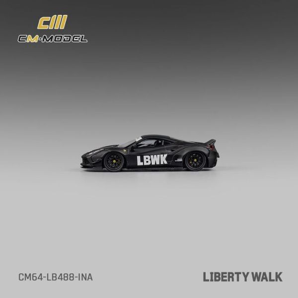CM model 1/64 法拉利 Ferrari LBWK F488 印尼限定版 霧面黑 CM model 1/64 法拉利 Ferrari LBWK F488 印尼限定版 霧面黑