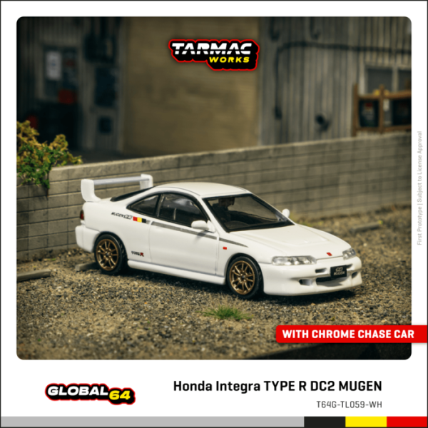 TARMAC WORKS 1/64 本田 Honda Integra TYPE R DC2 MUGEN Championship White T64G-TL059-WH TARMAC WORKS 1/64 本田 Honda Integra TYPE R DC2 MUGEN Championship White T64G-TL059-WH