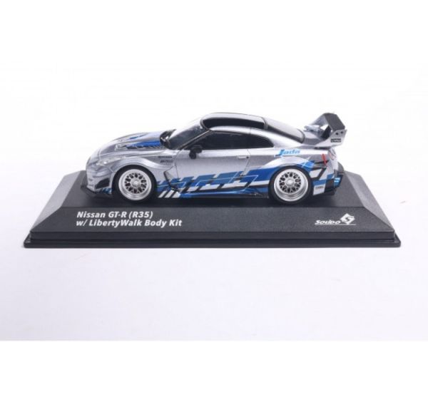 (預購) SOLIDO 1/43 日產 NISSAN GT-R (R35) LIBERTY WALK SILHOUETTE SILVER AND BLUE STRIPES 2020 S4311211 20251204 SOLIDO 1/43 日產 NISSAN GT-R (R35) LIBERTY WALK SILHOUETTE SILVER AND BLUE STRIPES 2020 S4311211