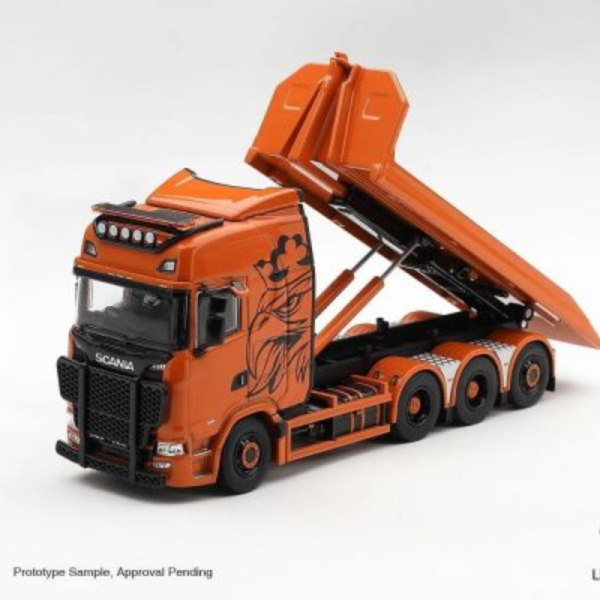 (預購) MINIGT 1/64 Scania 770S B8x4NA Hooklift Flatbed Orange｜LHD MGT01392-L / RHD MGT01392-R｜分別販售 20261008 MINIGT 1/64 Scania 770S B8x4NA Hooklift Flatbed Orange｜LHD MGT01392-L / RHD MGT01392-R｜分別販售