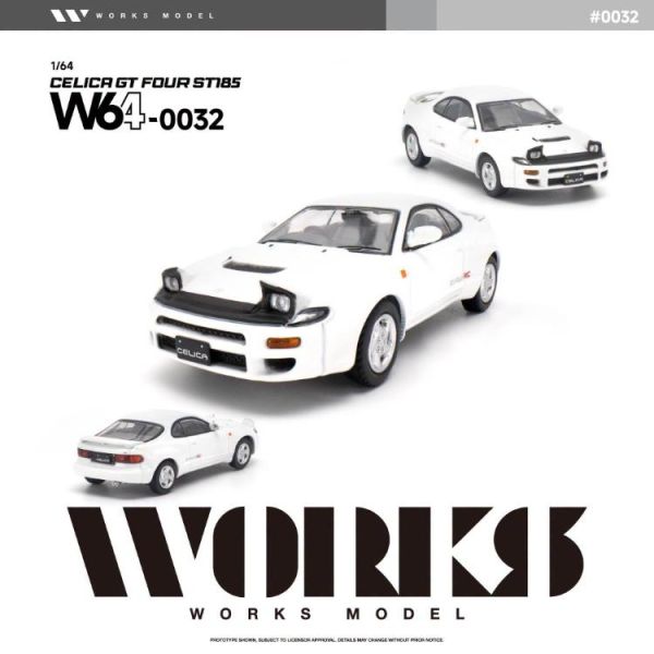(預購) WORKS MODEL 1/64 豐田 TOYOTA CELICA GT FOUR ST185 W640032 20260708 WORKS MODEL 1/64 豐田 TOYOTA CELICA GT FOUR ST185 W640032