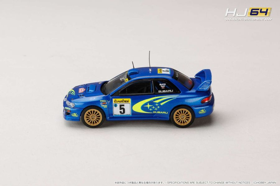 Hobby JAPAN 1/64 速霸陸 SUBARU IMPREZA WRC 1999 MONTE CARLO #5 大賽5號車 HJR645041A Hobby JAPAN 1/64 速霸陸 SUBARU IMPREZA WRC 1999 MONTE CARLO #5 大賽5號車 HJR645041A