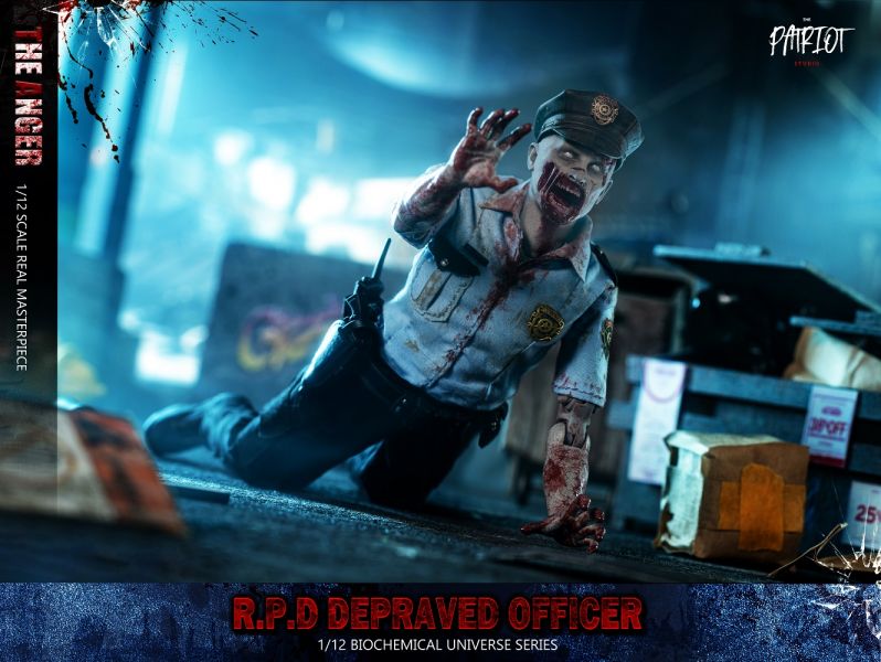 Patriot Studio 愛國者工作室 1/12 浣熊市 R.P.D警官 憤怒者 PATA011 可動人偶 Patriot Studio,愛國者工作室,1/12,浣熊市,R.P.D警官,憤怒者,PATA011,可動人偶,