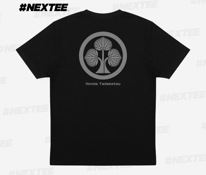 NEXTee KONEKO 本多忠勝 短袖T恤 白色＆黑色 NEXTee KONEKO 本多忠勝 短袖T恤 白色＆黑色