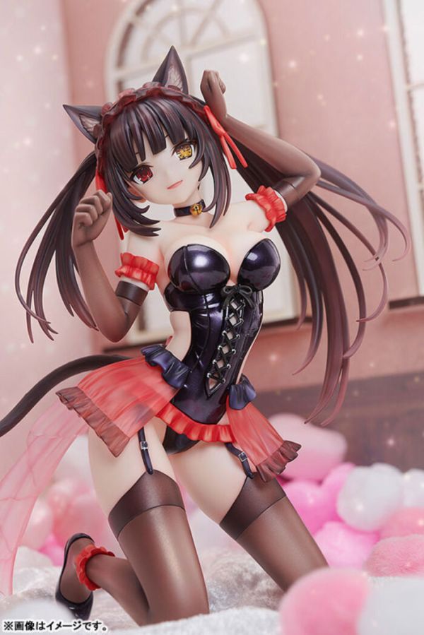 KADOKAWA 1/7 約會大作戰DATE A BULLET 赤黑新章 原作版 時崎狂三 貓耳ver. PVC完成品 KADOKAWA 1/7 約會大作戰DATE A BULLET 赤黑新章 原作版 時崎狂三 貓耳ver. PVC完成品