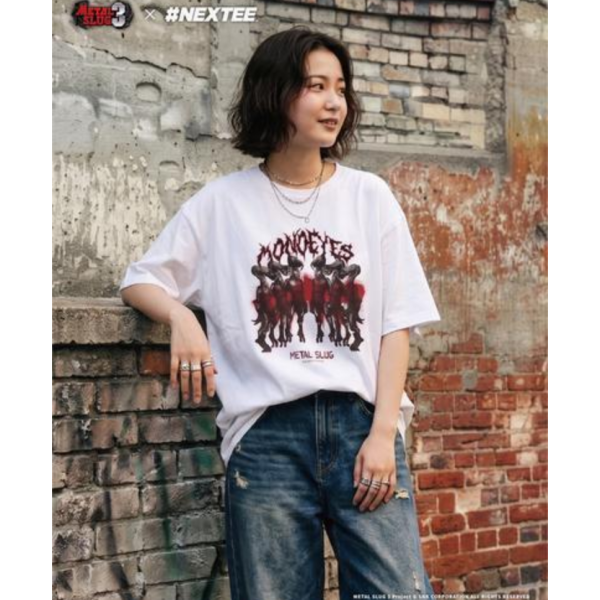 NEXTee 合金彈頭MetalSlug Monoeyes 寬版短袖T恤 黑&白 NEXTee 合金彈頭MetalSlug Monoeyes 寬版短袖T恤 黑&白