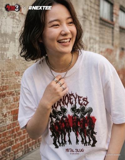 NEXTee 合金彈頭MetalSlug Monoeyes 寬版短袖T恤 黑&白 NEXTee 合金彈頭MetalSlug Monoeyes 寬版短袖T恤 黑&白