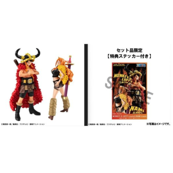 (預購) [特典版] MegaHouse WALLSTAR 航海王 魯夫＆娜美套組 艾爾帕布篇 附貼紙 完成品 20261013 [特典版] MegaHouse WALLSTAR 航海王 魯夫＆娜美套組 艾爾帕布篇 附貼紙 完成品