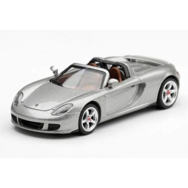 (預購) [吊卡版] MINIGT 1/64 保時捷 Porsche Carrera GT GT Silver LHD MGT01236-BL 20260716 [吊卡版] MINIGT 1/64 保時捷 Porsche Carrera GT GT Silver LHD MGT01236-BL