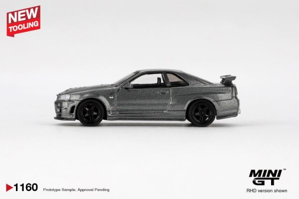 (預購) MINIGT 1/64 日產 Nissan Skyline GT-R NISMO BNR34 CRS Dark Metal Gray RHD 盒裝版 MGT01160-R 20251113 新模具 MINIGT 1/64 日產 Nissan Skyline GT-R NISMO BNR34 CRS Dark Metal Gray RHD 盒裝版 MGT01160-R