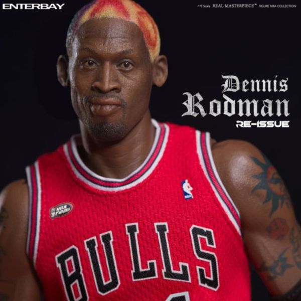 ENTERBAY 1/6 NBA系列 芝加哥公牛隊 小蟲 丹尼斯·羅德曼 Dennis Rodman 三頭雕 限量復刻版 可動完成品 ENTERBAY 1/6 NBA系列 芝加哥公牛隊 小蟲 丹尼斯·羅德曼 Dennis Rodman 三頭雕 限量復刻版 可動完成品