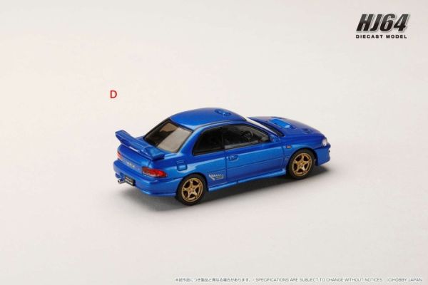Hobby JAPAN 1/64 速霸陸 SUBARU Impreza PURE SPORTS COUPE WRX type R STi Version 雲母藍 HJ641079ABL Hobby JAPAN 1/64 速霸陸 SUBARU Impreza PURE SPORTS COUPE WRX type R STi Version 雲母藍 HJ641079ABL
