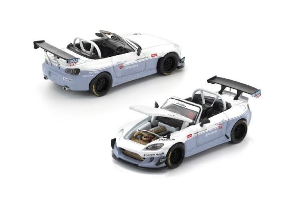 (預購) POP RACE 1/64 本田 PANDEM S2000 WHITE (預購) POP RACE 1/64 本田 PANDEM S2000 WHITE