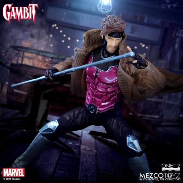 (預購) MEZCO TOYZ One:12 Collective 金牌手 Gambit 約17cm 可動完成品 20260120 MEZCO TOYZ One:12 Collective 金牌手 Gambit 約17cm 可動完成品