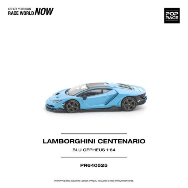 (預購) POP RACE 1/64 藍寶堅尼 LAMBORGHINI CENTENARIO BLU CEPHEUS PR640525 20260604 POP RACE 1/64 藍寶堅尼 LAMBORGHINI CENTENARIO BLU CEPHEUS PR640525