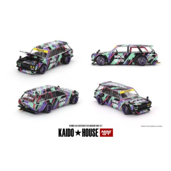 KaidoHouse x MINIGT 1/64 達特桑 Datsun KAIDO 510 Wagon HKS V1 KHMG144 KaidoHouse x MINIGT 1/64 達特桑 Datsun KAIDO 510 Wagon HKS V1 KHMG144