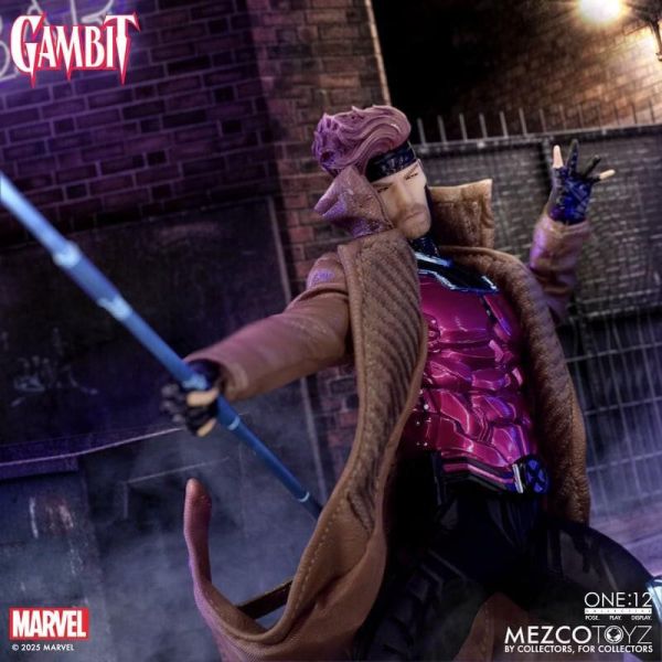 (預購) MEZCO TOYZ One:12 Collective 金牌手 Gambit 約17cm 可動完成品 20260120 MEZCO TOYZ One:12 Collective 金牌手 Gambit 約17cm 可動完成品