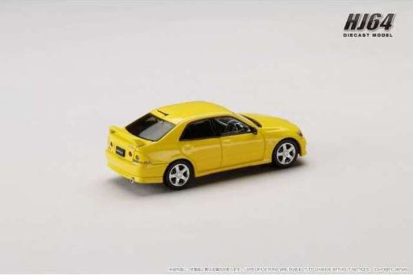 Hobby JAPAN 1/64 豐田 Toyota ALTEZZA RS200 (E10) 1998 Genuine Option Parts 超級黃 HJ642080BY Hobby JAPAN 1/64 豐田 Toyota ALTEZZA RS200 (E10) 1998 Genuine Option Parts 超級黃 HJ642080BY
