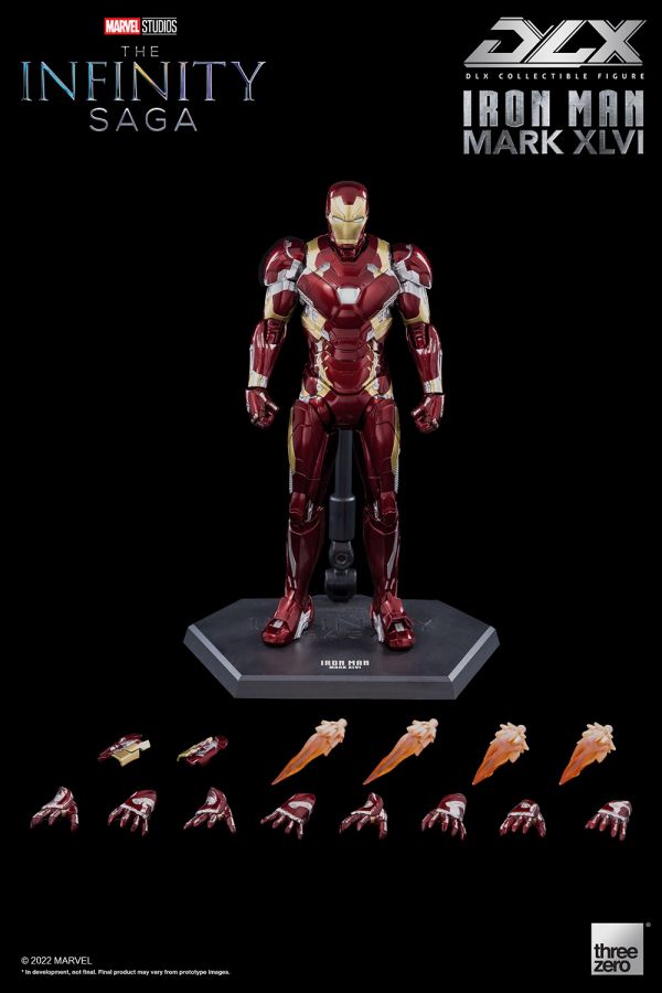 threezero DLX 漫威 MARVEL 鋼鐵人 Mark46 可動完成品 threezero,DLX,漫威,MARVEL,鋼鐵人,Mark46,可動完成品,
