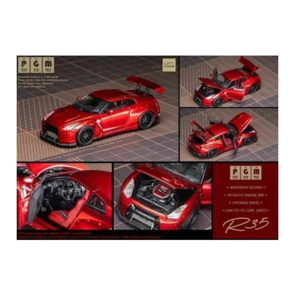 (預購) PGM × CDS 1/64 GT-R R35 Red Metallic 20260903 PGM × CDS 1/64 GT-R R35 Red Metallic