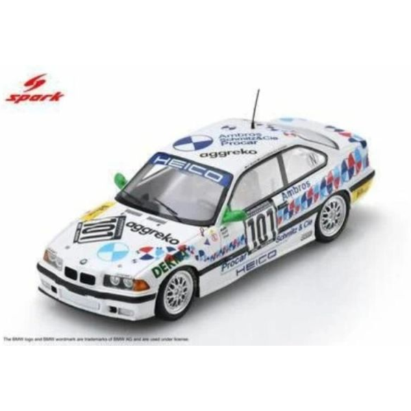 (預購) Spark 1/43 BMW M3 E36 No.101 Heico Dienstleistungen Winner Nürburgring 24H 1994S 43NUR1994 20260816 Spark 1/43 BMW M3 E36 No.101 Heico Dienstleistungen Winner Nürburgring 24H 1994S 43NUR1994