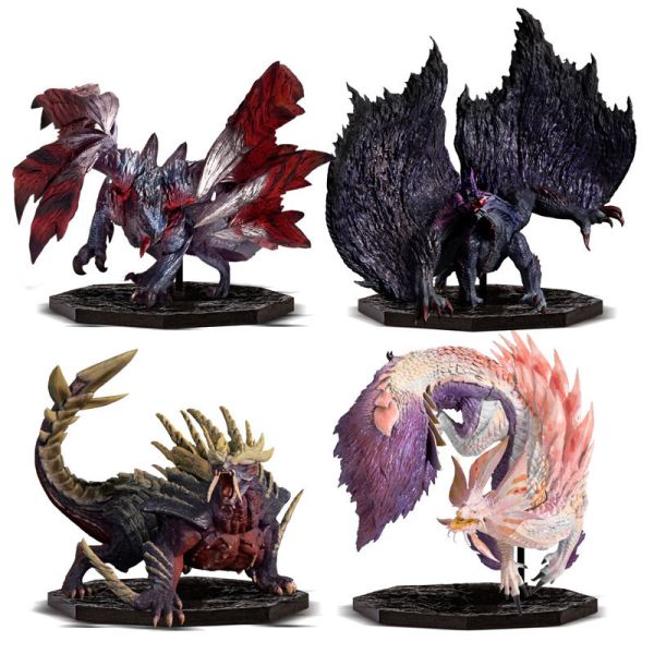 CAPCOM CFB 魔物獵人 黑蝕龍＆泡狐龍＆天彗龍＆怨虎龍 4入組 CAPCOM CFB 魔物獵人 黑蝕龍＆泡狐龍＆天彗龍＆怨虎龍 4入組